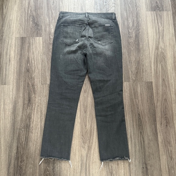 Joe's Jeans Charcoal Distressed Jeans 28 High Rise Denim - Picture 2 of 6